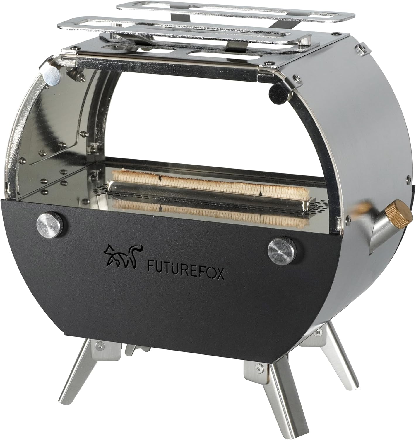 FUTUREFOX 灯火 ～Tomoshibi～ キャンプ用 卓上コンパクトストーブ オイルストーブ オイルランタン アイロンストーブ キャンプストーブ 照明 調理 簡単操作 13cm特大灯芯