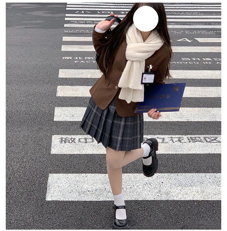 通勤する 秋冬 スリム スーツコート 英倫 女子高生 ブレザー ジャケット 学院風 学生 制服 コート コスプレ衣装 洋服 通学