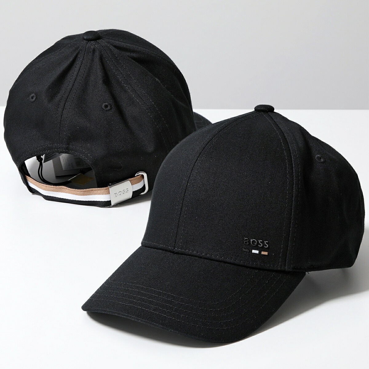 HUGO BOSS ヒューゴボス ベースボールキャップ Zed-BOSS-Stripe 50539428 10261150 メンズ コットン ロゴ 6パネル 帽子 001