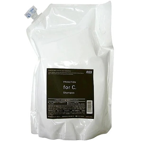 土日祝日出荷 【4個セット】ナンバースリー フォーシー for c. シャンプー 3000ml 詰替え用