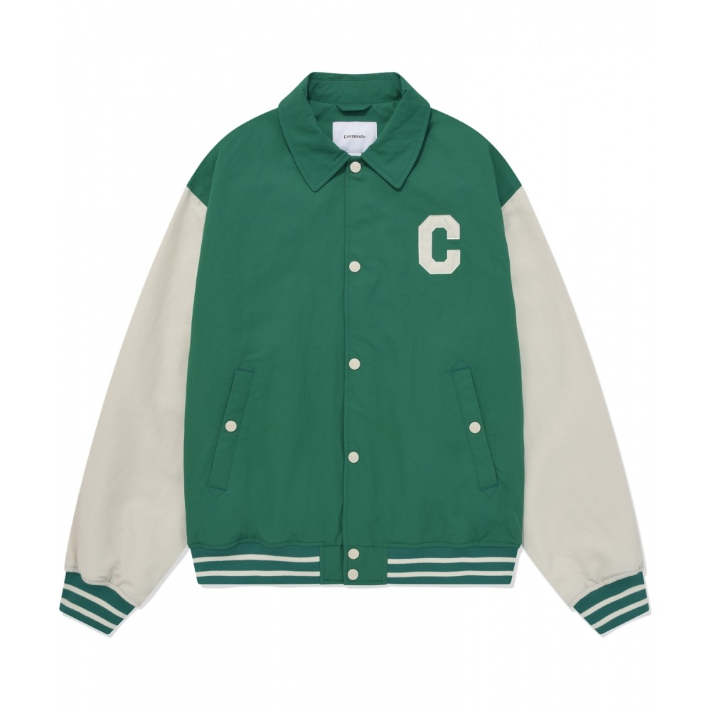 COVERNAT C ロゴカラバシティジャケットグリーン