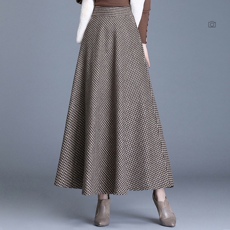 レトロ風 モテコーデ スカート ロングスカート フレアスカート ロング ロング丈 ペプラム かわいい 可愛い きれいめ シンプル カジュアル 上品 おしゃれ お洒落 レトロ 可愛い