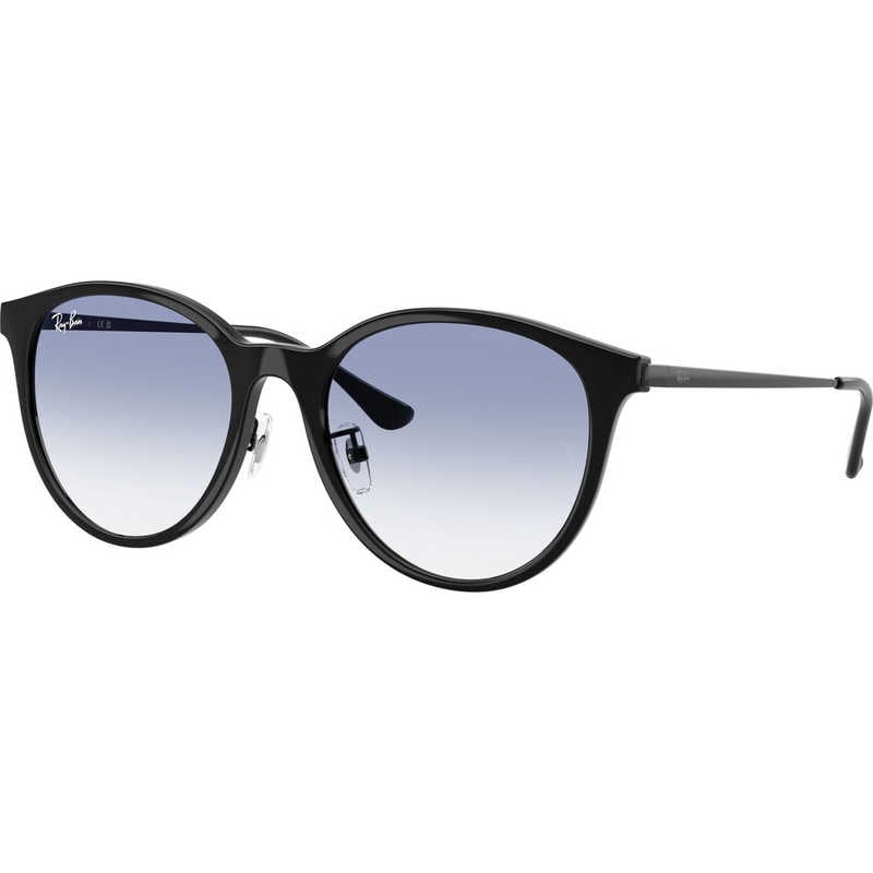 レイバン　サングラス (Low Bridge Fit) RB4334D 601/19 55mm ブラック/クリアグラディエントライトブルー