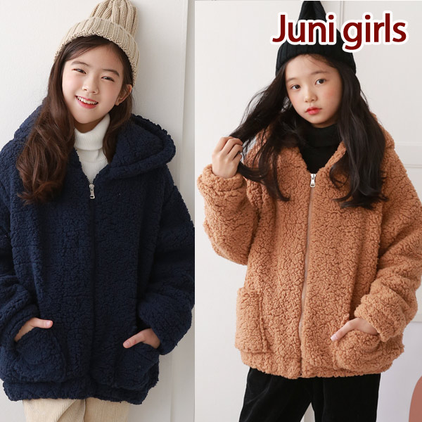 NANAJUNIOVER FIT WOOL ZIP UP キッズアウター ジャンパー フリース コート パーカー アウター ジュニア 防寒 女の子jouter-over1 5,178円