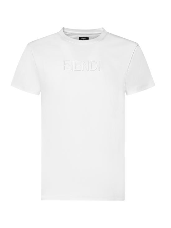 FENDI Men T-Shirts FY1319 AY0GF0QA0 BIANCO