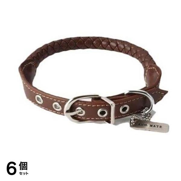 ペティオ アドメイト マニエラ カラー M 中型犬用首輪 ブラウン 1本入 (A56977) 6個セット