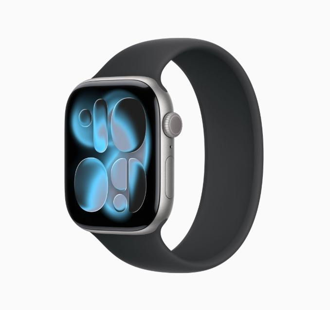 「新品」Apple Watch Series 11 GPSモデル 46mm [スペースグレーアルミニウムケース] MEW94J/A-MYAH3FE/A（Size:9）