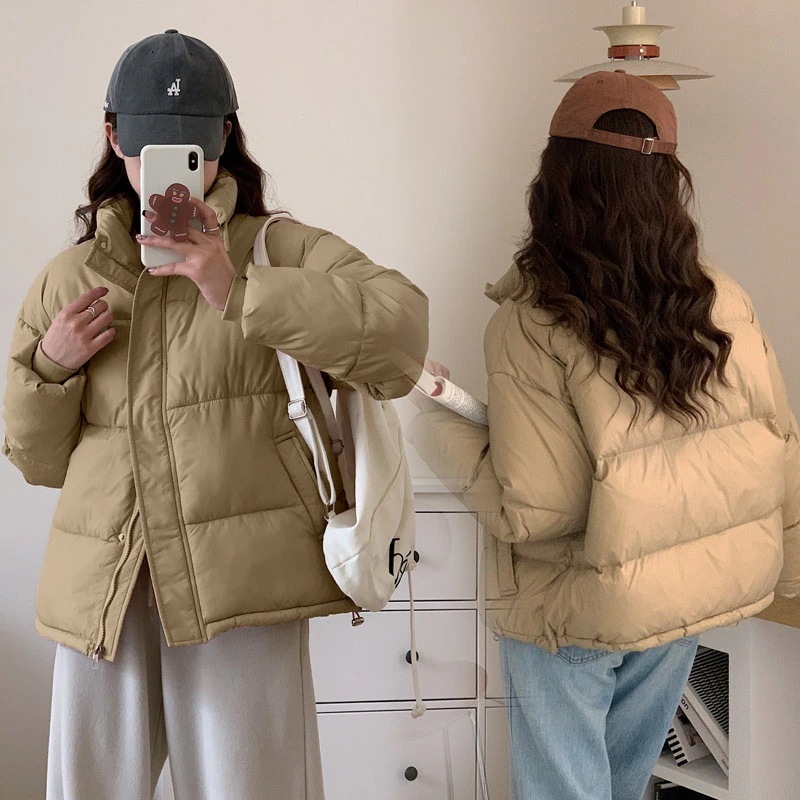 アウター 韓国ファッション ダウンジャケット 綿服 加厚 綿ジャケット アウター レディース シンプル ゆったり 保温 防寒中綿ダウンコート中綿ジャケット人気ボアアウター