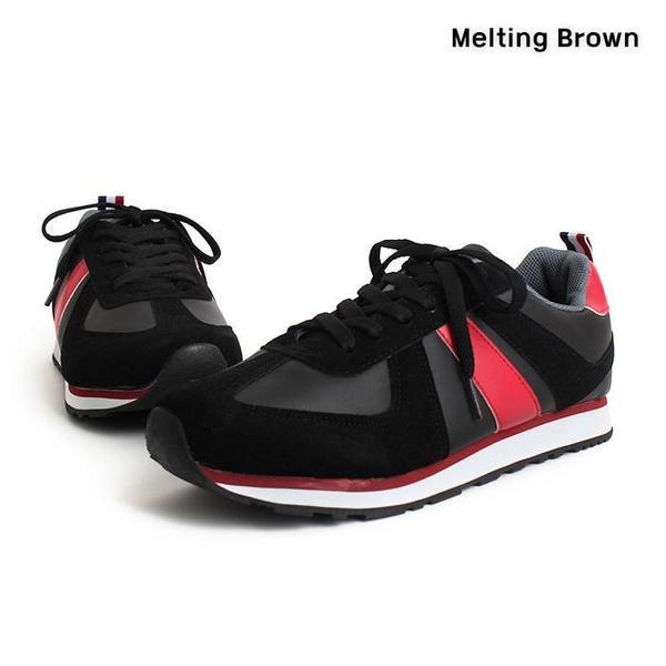 メンズカジュアルスニーカー スエード運動靴 2cm