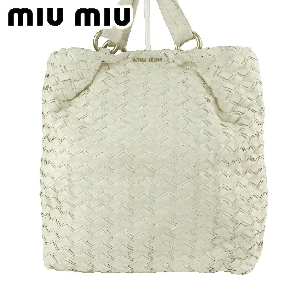 トートバッグ トート ショルダーバッグ イントレッチオ レディース ベージュ ゴールド 中古