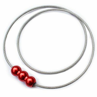 erg［エルグ］シナプスネックレス SPACY（シルバーフレアレッド）(49cm) 6,732円