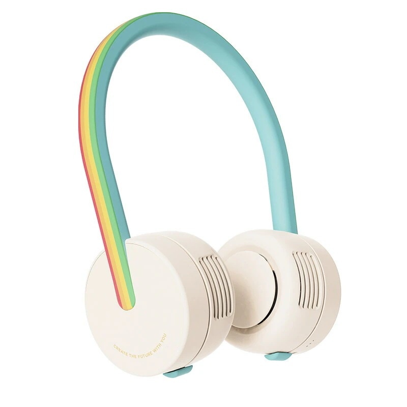 子供用 小型 首掛け扇風機 USB充電式 ハンドヘルド 学生 ポータブル ポータブル