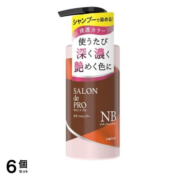 カラーシャンプー NB ナチュラルブラウン ポンプ 300mL 6個セット