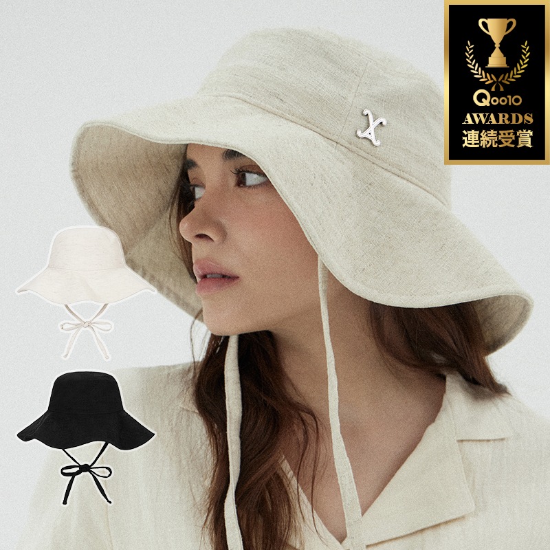 VA Curved Stud Big Visor Bucket Hat / VAカーブドスタッドビックバイザーバケットハット(2Color)