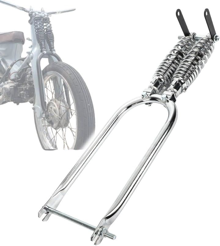互換品 ホンダ カブ C50 C70 C90 スーパーカブ リトルカブ 対応 スプリンガーフォーク 社外品 汎用品 カスタム パーツ(シルバー)
