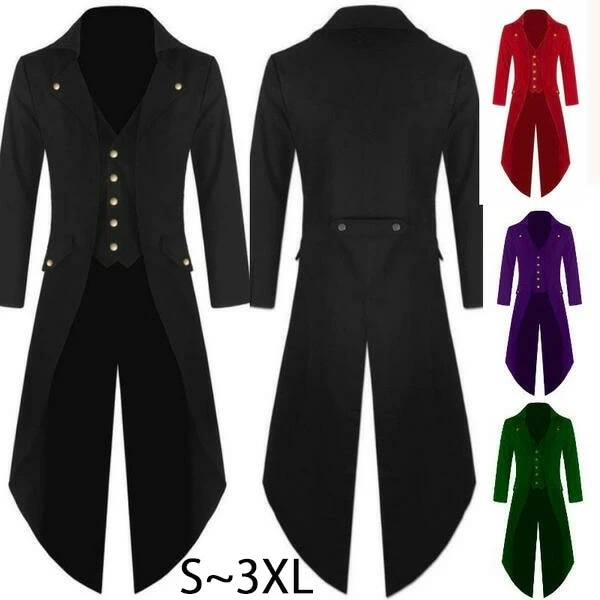 フロック コート 中世貴族風 舞台 中世 貴族 衣装 豪華 メンズ 貴族服 燕尾服 コスプレ 王子様 洋服 ロングコート 公爵 王子様 演劇 舞台 コット風 GOTHIC パーティー演出 ステージ 学