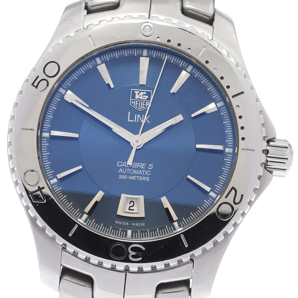 タグホイヤー TAG HEUER WJ201C.BA0591 リンク キャリバー5 自動巻き メンズ 保証書付き_935713【中古】