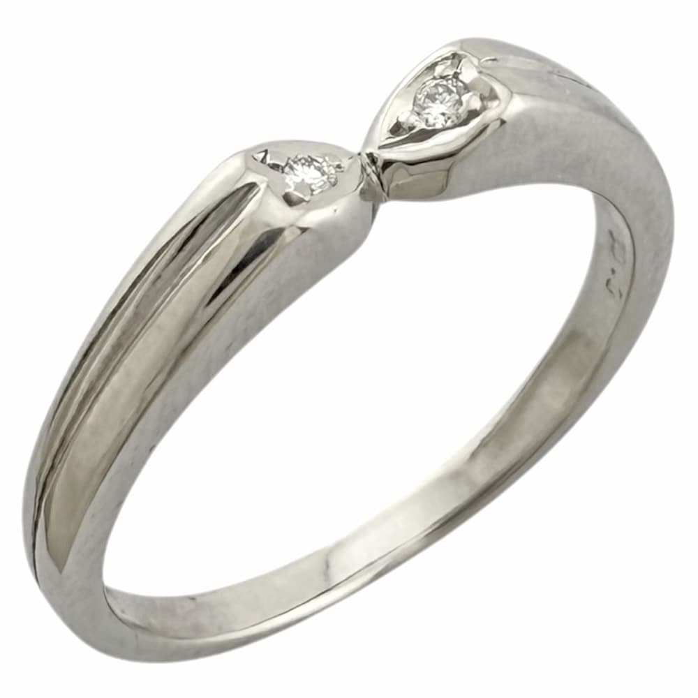 タサキ リング 指輪 8.5号 Pt900プラチナ ダイヤモンド TASAKI 中古 美品