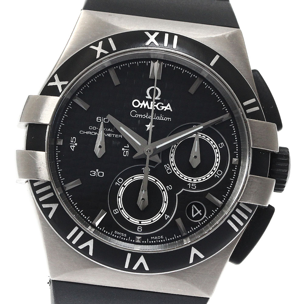 オメガ OMEGA 121.92.35.50.01.001 コンステレーション ダブルイーグル クロノグラフ 自動巻き レディース 箱・保証書付き_882965【中古】