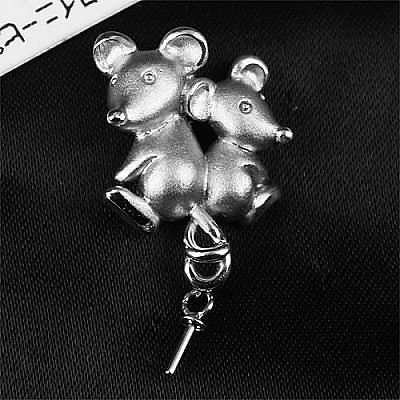 シルバー925ネズミタイニーピン　 天然石 パワーストーン アクセサリー