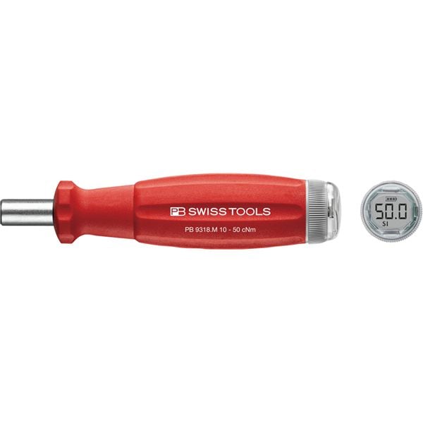 PB SWISS TOOLS ピービースイスツールズ デジタルトルクハンドルV02 トルク調整範囲（Nm）0.1-0.5 9318.M10-50JCBB