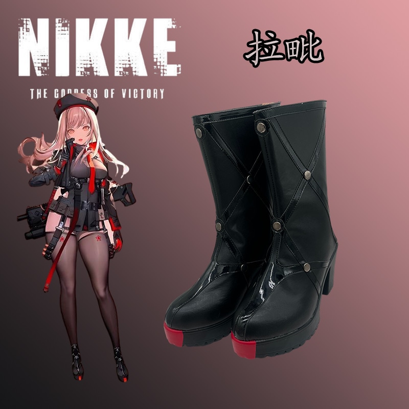 靴とブーツ Nikke 勝利の女神浄土ラピ シューズ ハイヒール アニメーション シューズはリクエストに応じてご利用いただけます