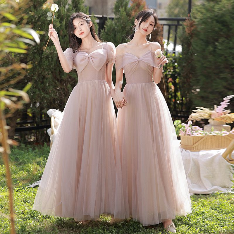 カラードレス 森系ウエディングドレス パーティドレス ドレス コンサート 二次会 結婚式 披露宴 大きいサイズ Aラインドレス ロングドレス ロング お姫様