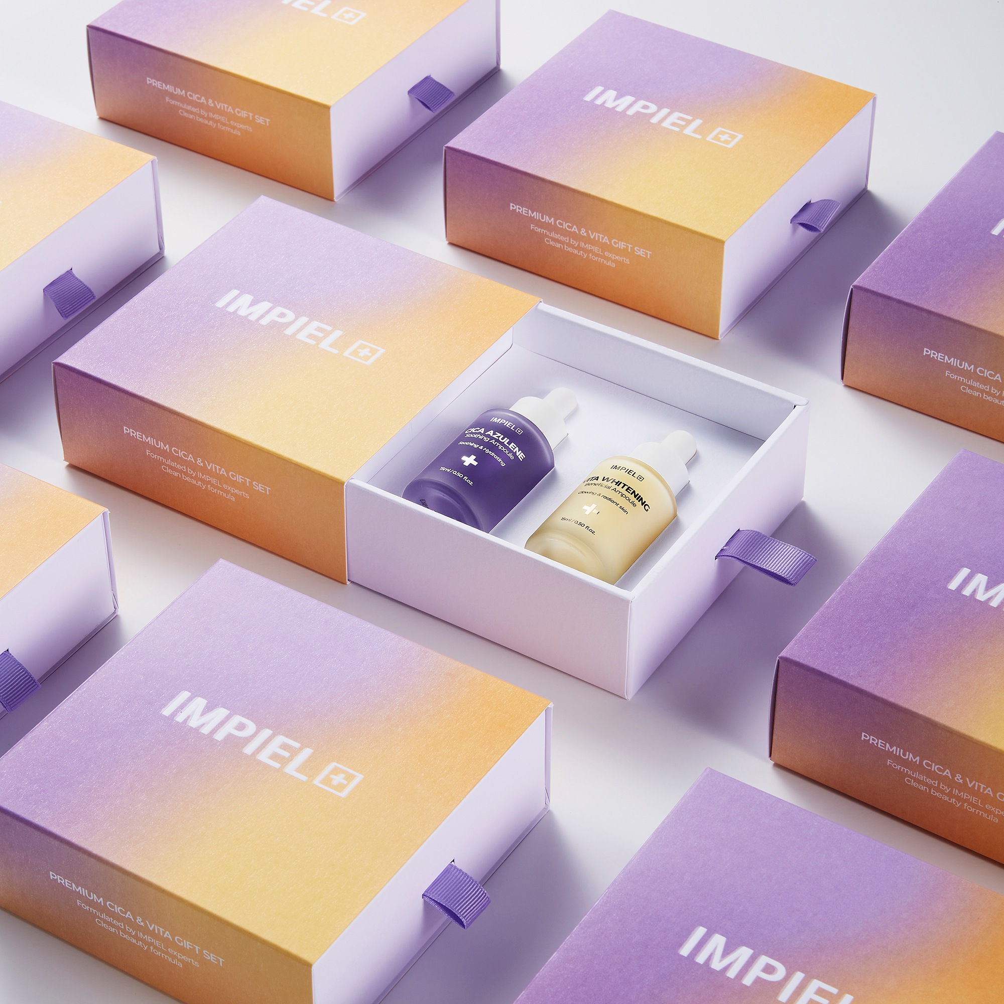 インペエル 鎮静&痕跡 セット(シカ アズレン 鎮静 アンプル 15ml+ビタホワイト ベネフィシャル アンプル 15ml) + マスクパックをプレゼント