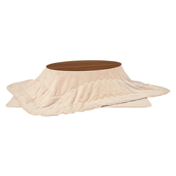 アベルSE105BRユイUFIV こたつ + 布団掛敷 3点セット 楕円形 ブラウン/アイボリー メーカー直送