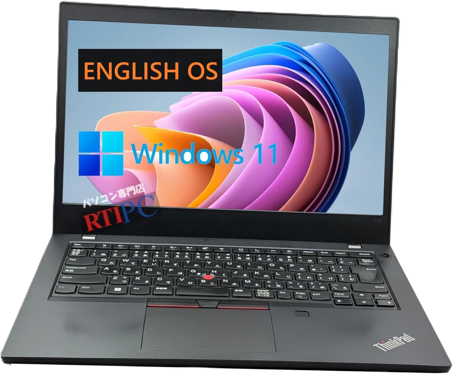 Used English OS Laptop Windows 11 Engish Version MS-Office Installed Thinkpad L14 14 inch Core