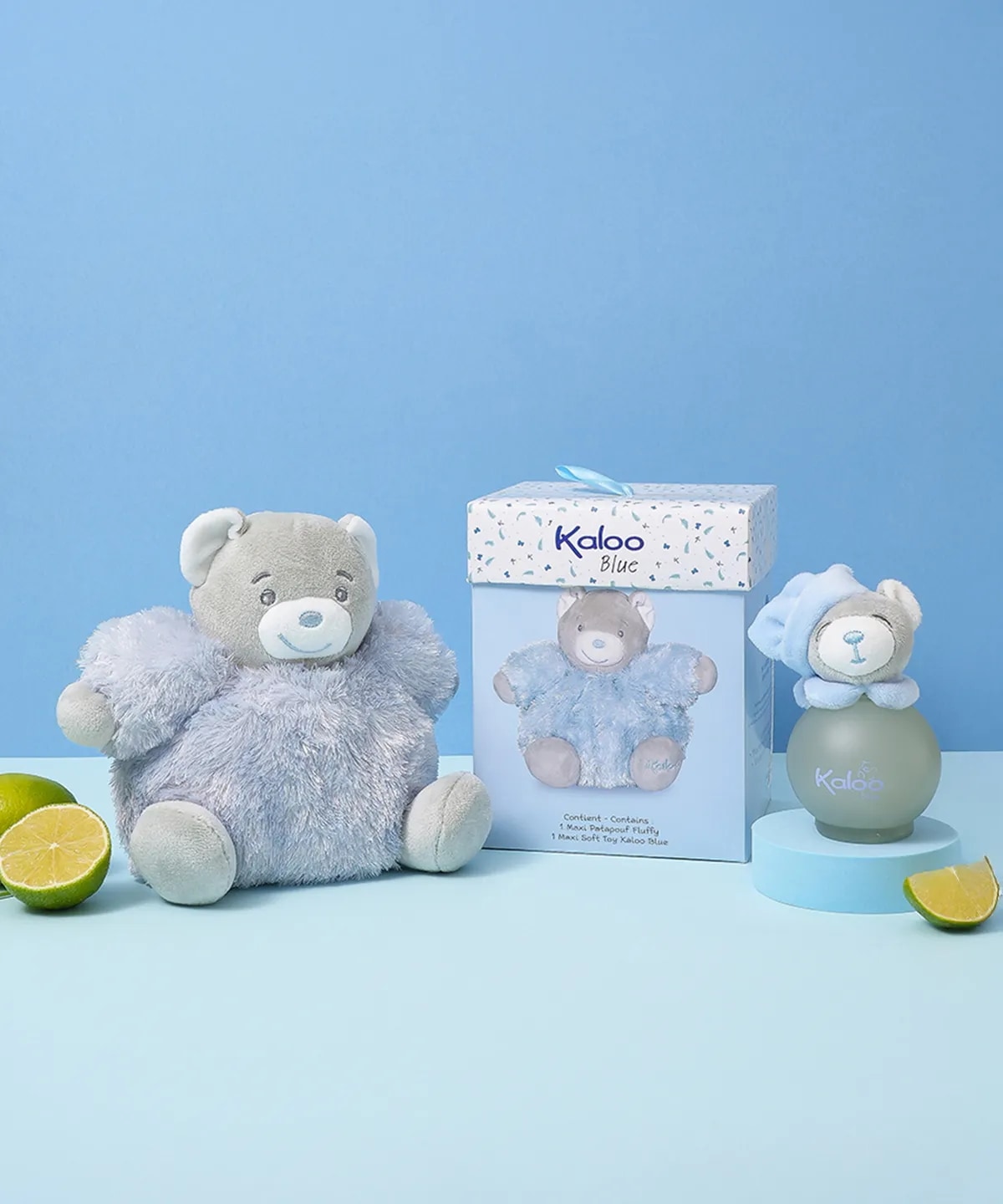 kaloo ブルー EDS 95ML+クマのぬいぐるみ セット