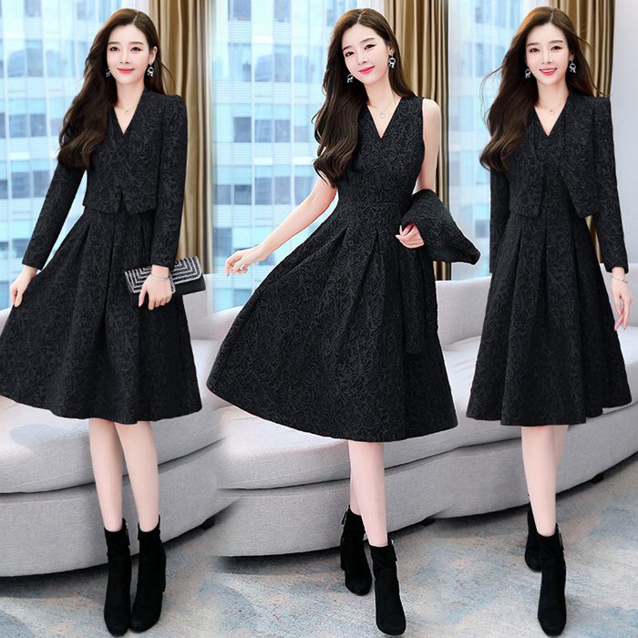 時限買い ママスーツ レディース スーツ レディーススーツ ファッション レディースファッション セット ２点セット 春秋 ジャケット ワンピース 膝まで 可愛い 洒落 通勤 OL 大きいサイズ フォ 5,369円