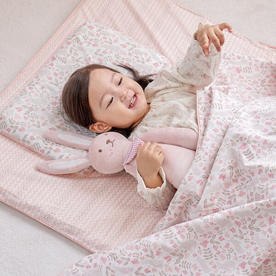 幼児・赤ちゃん用ラテックス製保育園昼寝ブランケットセット（バッグ分離型） (贈呈品なくなり次第贈呈終了)