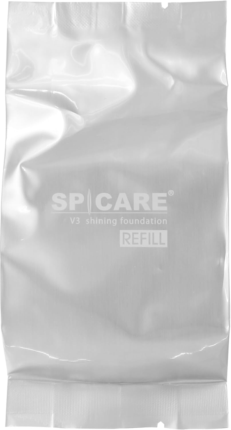 詰替用　 SPICARE【正規品】V3　シャイニング　ファンデーション　レフィル　15g 　 専用 パフ付 REFILL　スピケア 専用ケース パフ付 送料無料 針 ファンデ V3