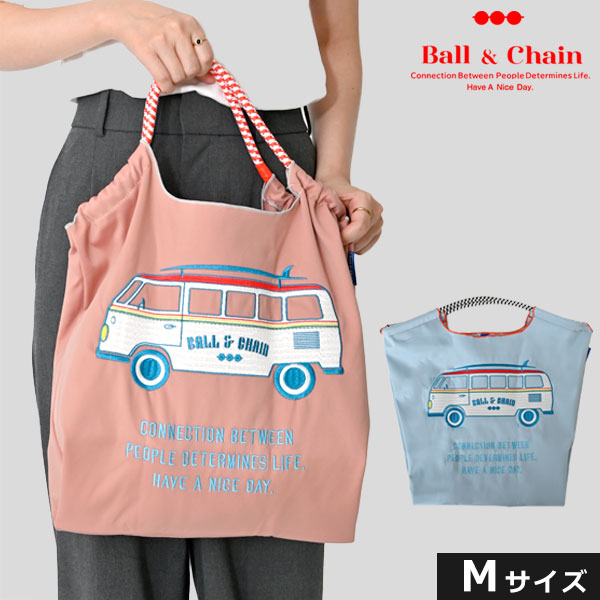 【即納】 Ball＆Chain ボールアンドチェーン 正規品 W.BUS Mサイズ バッグ エコバッグ トートバッグ 刺繍 ギフト A4 301033 5,863円