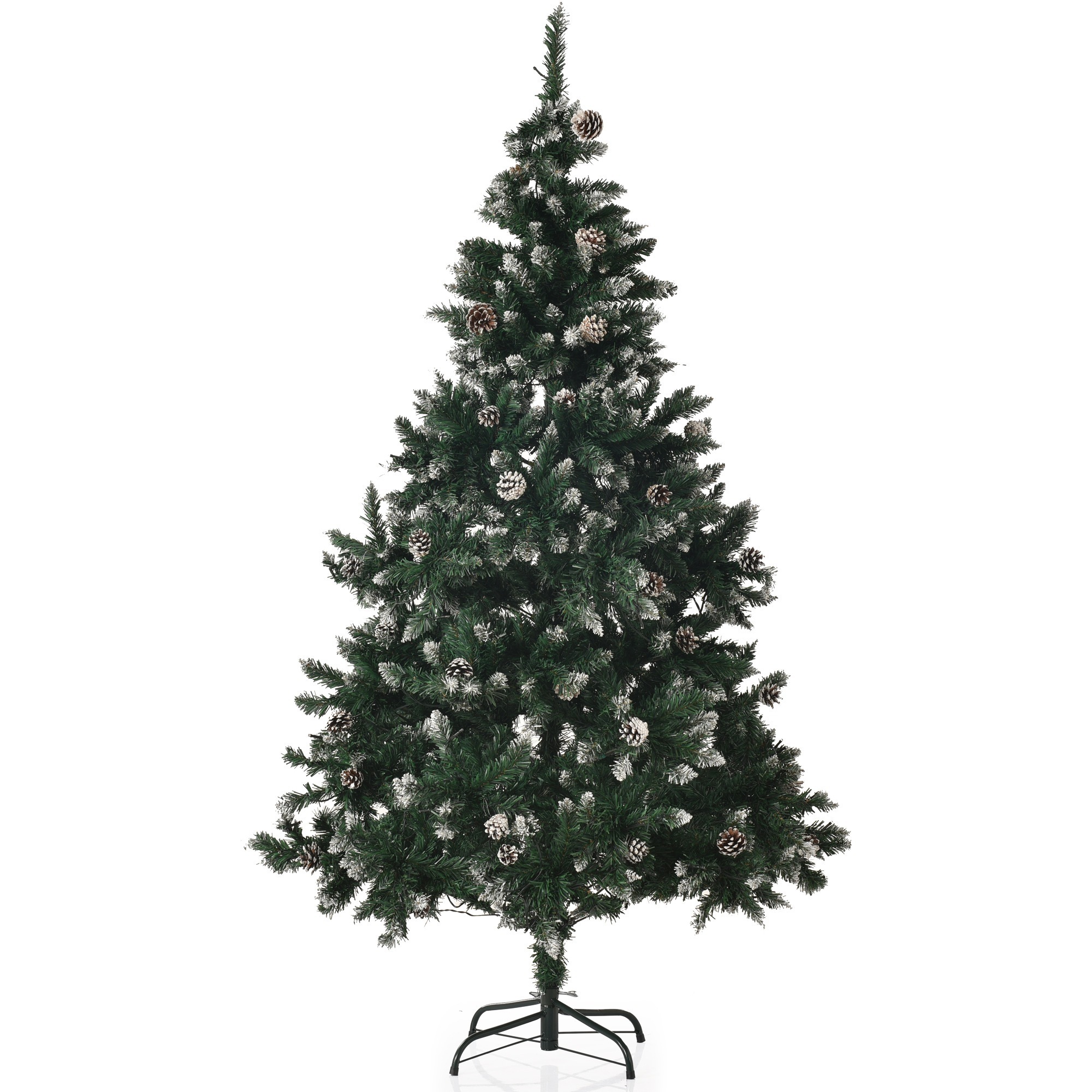 【国内発送　送.料.無.料】クリスマスツリー 180cm　スチール脚 おしゃれ 北欧 クリスマスツリーセット オーナメントセット LEDイルミネーションライト LEDロープライト 16,924円