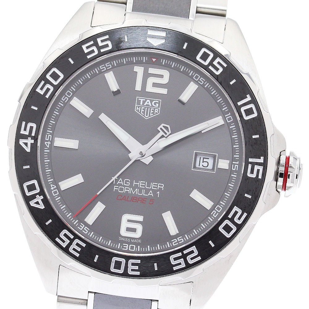 タグホイヤー TAG HEUER WAZ2011 フォーミュラー1 デイト キャリバー5 自動巻き メンズ 美品 保証書付き_873998【中古】