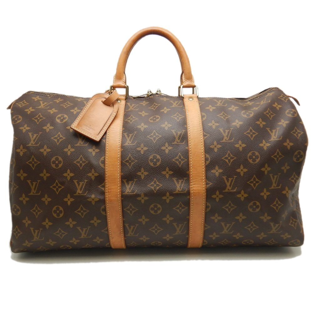 モノグラム キーポル50 M41426 ボストンバッグ ブラウン/252608【中古】