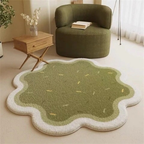形カーペットベッドルームベッドサイドマット カーペット