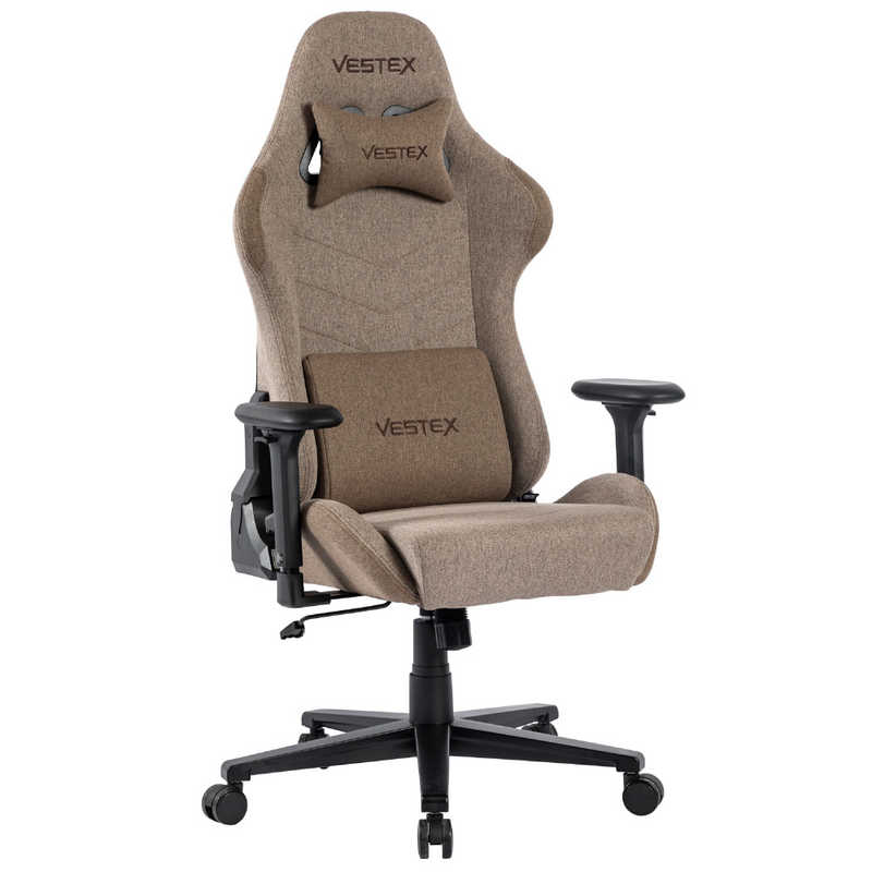 ルームワークス　ゲーミングチェア ［W720xD720xH1205～1275mm］ VESTEX S1シリーズ(フットレストなし) ブラウン　VES-S1BR