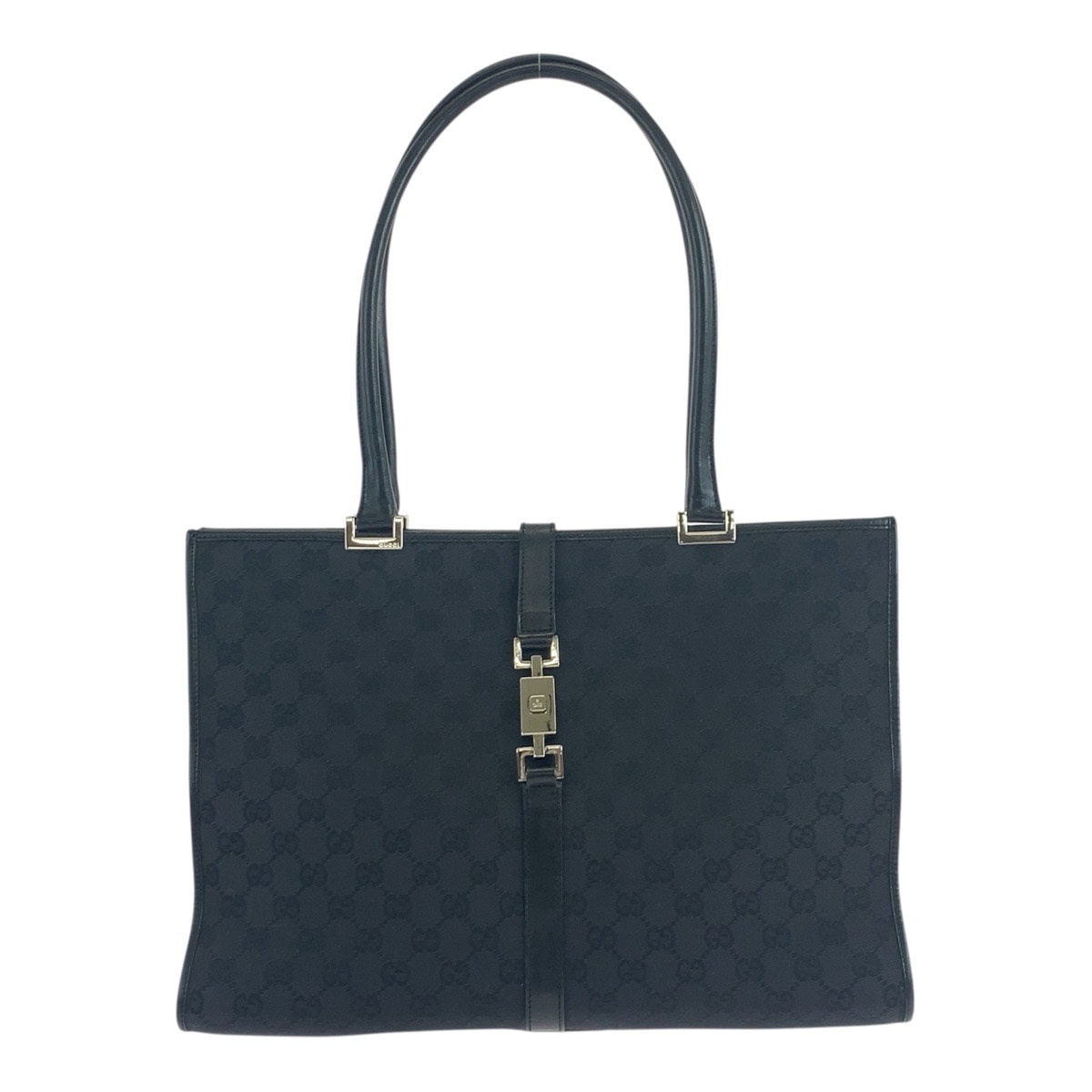 ジャッキー ブラック 黒 シルバー金具 GGキャンバス 002 1074 トートバッグ ショルダーバッグ レディース 504642