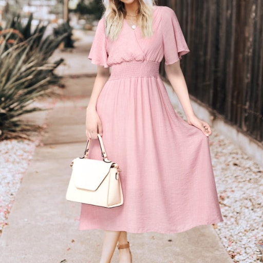 ワンピース フレアワンピース ミモレ ミモレ丈 袖あり 半袖 Vネック フレア セミフレア Aライン シフォン 大人可愛い きれいめ 大人 上品 おしゃれ お洒落 レトロ 大人女子 こなれ感 5,206円