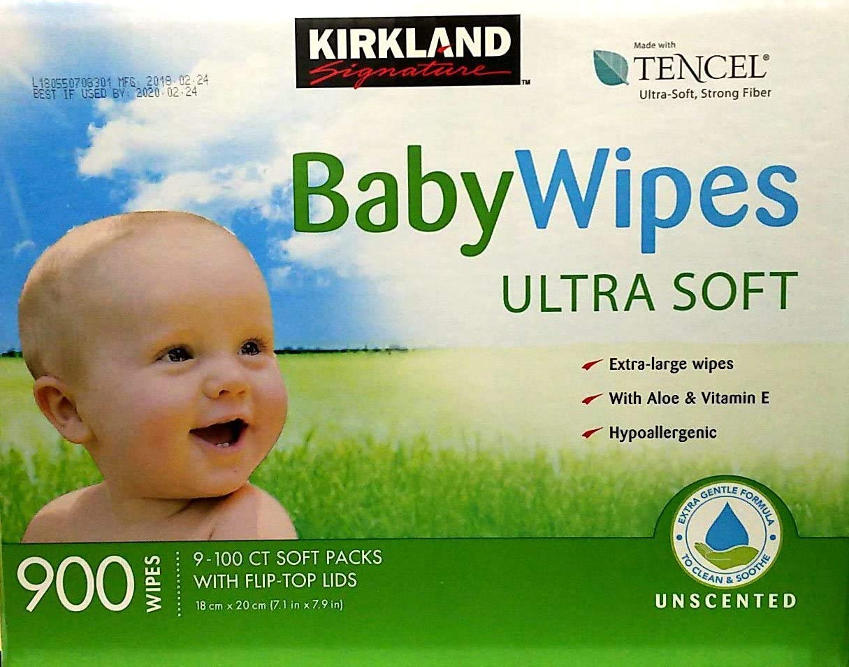 KIRKLAND TENCEL Baby Wipes ULTRA SOFT カークランド ベビーワイプ おしりふき 無香料 900枚