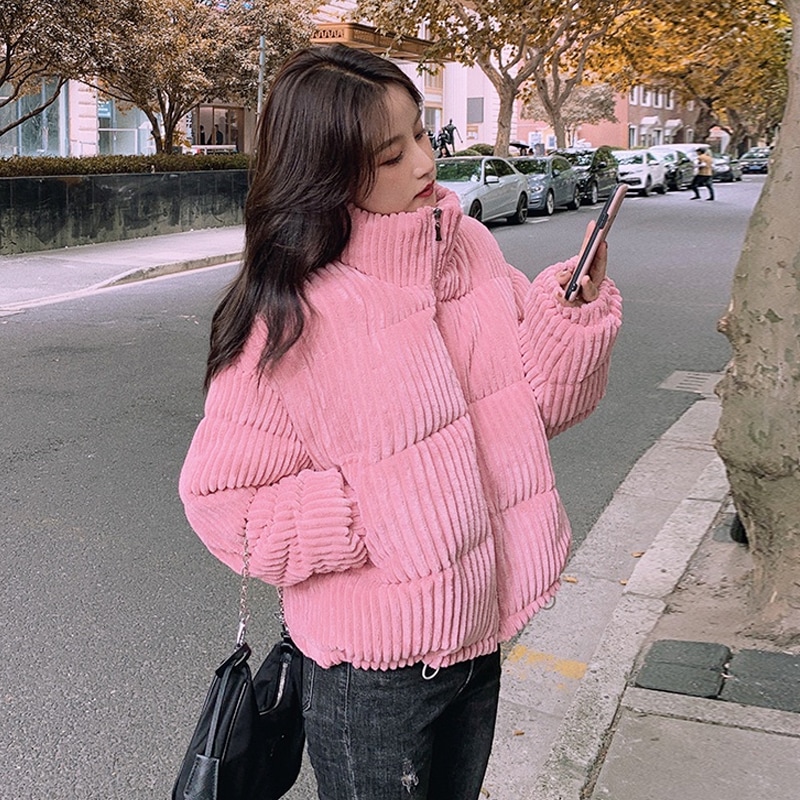 中綿ジャケット 魅せる アウター コート ジャケット ショート丈 袖あり 長袖 スタンドカラー