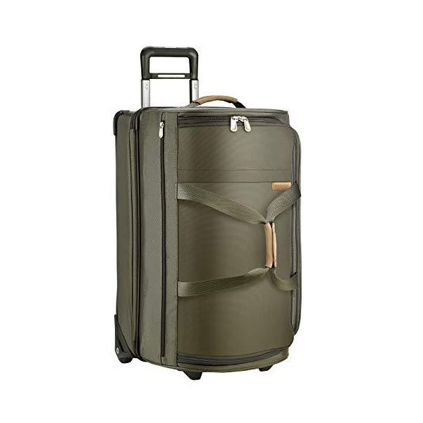 Briggs & Riley Baseline-Softside Medium Upright Rolling Duffle Bag， Olive， 27-Inch 並行輸入品