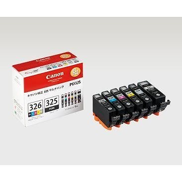 （まとめ買い）キヤノン インクタンク マルチパック BCI-326+325/6MP 00008826 [x3]