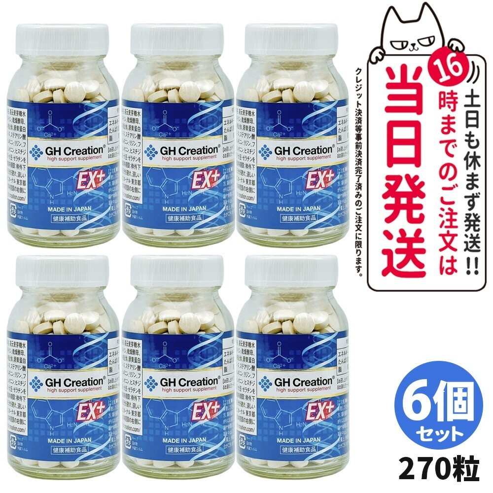【6個セット 賞味期限2026/03】GH Creation ジーエイチクリエーション サプリメント EX プラス 270粒 サプリメント 健康補助食品 エターナル