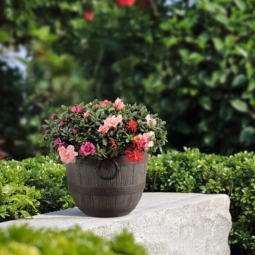 【倉庫直送】　ワインバレルプランター　5個入 5,523円