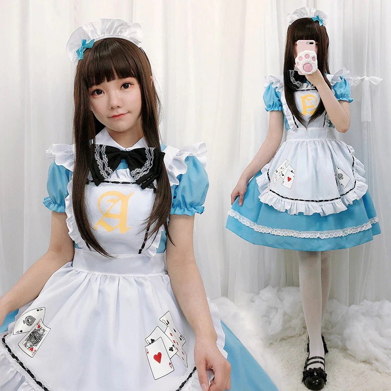 コスプレアニメ日常メイド服日本のかわいいロリメイド制服誘惑