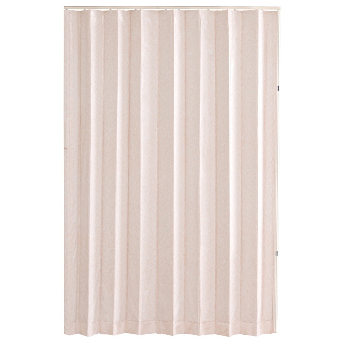 簡単丈詰め可能！シンプルな模様のアコーディオンドア 150幅 取り付け簡単 プラスチックレール スマートにドアや目隠しに